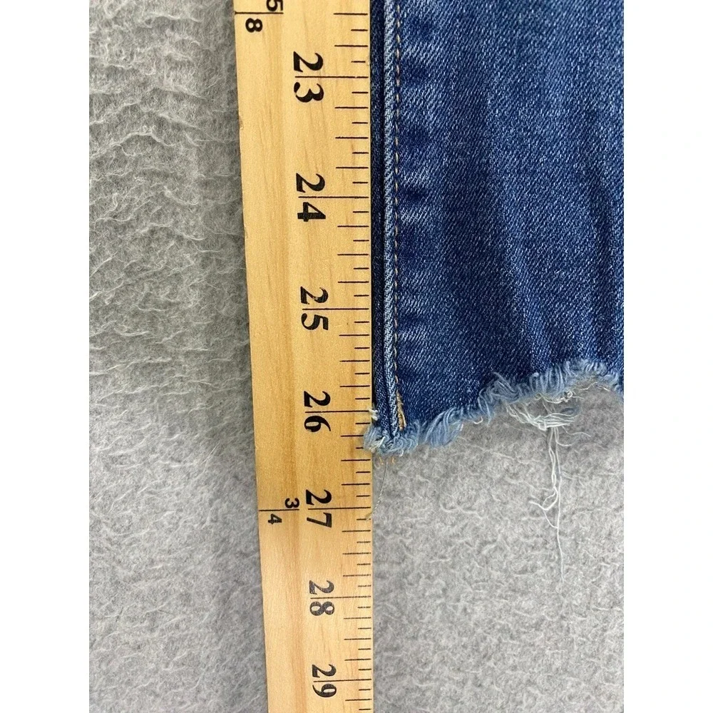 Nicole Miller Blue Jeans Womens Size 12 Nomad Super High Rise Straight Leg
